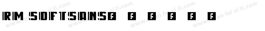 RM SOFTSANS字体转换